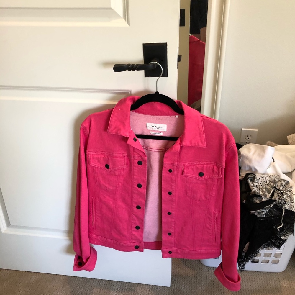 Rag and Bone Pink Jean jacket